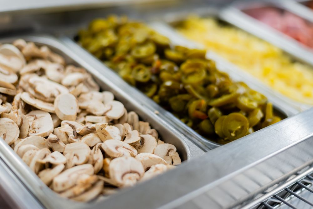 Fresh toppings tray