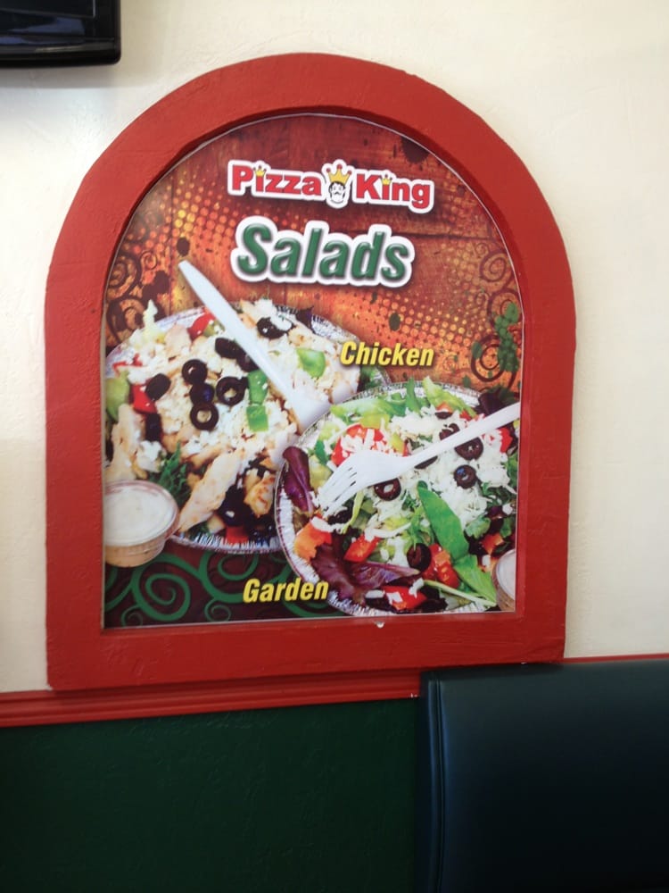 Pizza King salads poster
